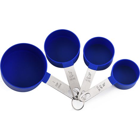 Cuillères À Mesurer - Tasses À Mesurer En Acier Inoxydable Empilables - Pour Ingrédients Solides Et Liquides - Lot De 4 (1/5)