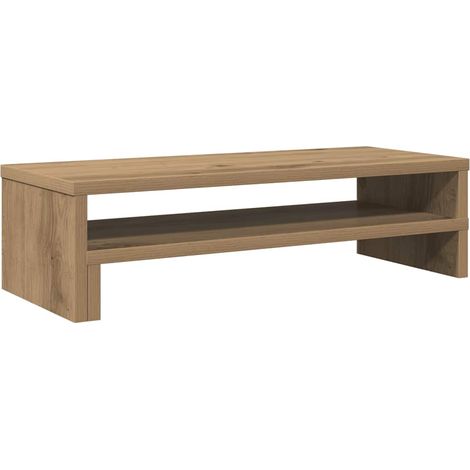 Support de moniteur chêne artisanal 54x22x15 cm bois ingénierie