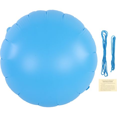 Coussin gonflable pour piscine hors-sol – Équilibreur de glace en PVC, kit d'hivernage rond avec 2 cordes de fixation (3 m), réutilisable, résistant aux chocs et à la décoloration (1/5)