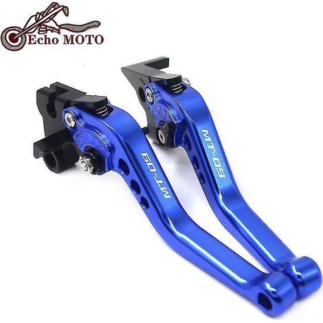 Levier de frein et d'embrayage court 2022 pour Yamaha MT-07 MT-09 2013-2021 MT-07/Tracer MT-09 SP Accessoires moto Poignées Levier MT 07 09-MT-09 13-20 Bleu (1/5)