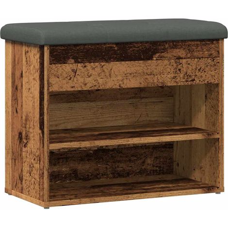 Maison Exclusive - Schuhbank Altholz-Optik 62x32x50 cm Holzwerkst (1/5)