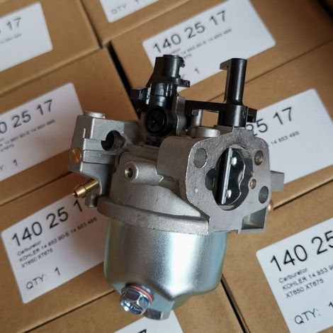 Carburateur KOHLER 14 853 49-S XT650 XT675 Carburateur Kohler, type à chambre à flotteur, convient aux moteurs Kohler XT650/XT675. (1/4)