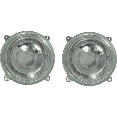 Lot de 2 phares halogènes pour tracteur, pelleteuse, excavatrice, 13,8 cm, compatibles avec Massey Ferguson, David Brown, For