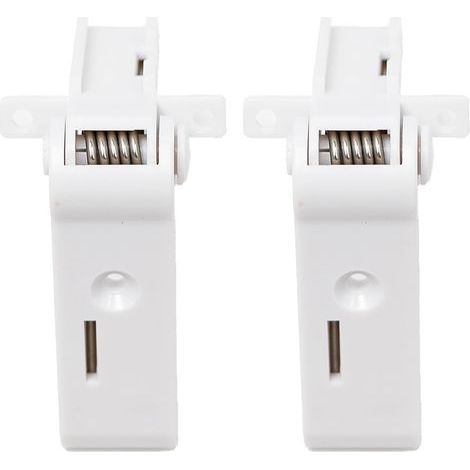 Lot de 2 charnières de porte pour congélateur - Compatible avec réfrigérateur D0metic - Compatible avec réfrigérateur D0metic - 2412125011 2412125003 DS2412125011 - Blanc (1/5)
