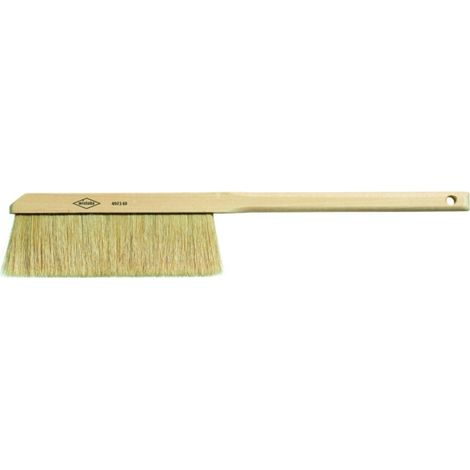Wistoba Brosse à poussière pour peintre manche long poils clairs vulcanisée 10 x 400 mm
