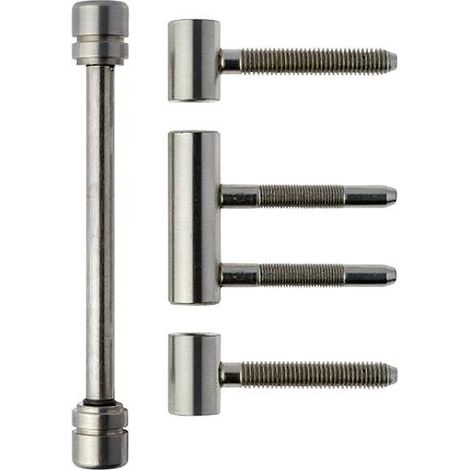 Cerniera di design FK. 3pcs. Rulli opachi di nichel Ø 15. Peso della porta 60 kg. (Per 25)