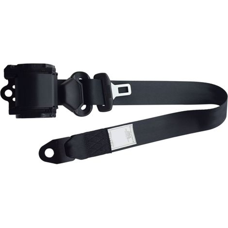 Ceinture de sécurité auto 3 points en polyester, acier et ABS, à réglage automatique et détachable, pour la conduite de camions et de bus. (1/5)