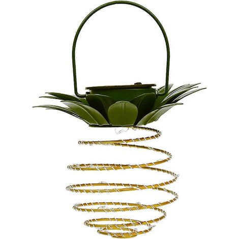 Lampe solaire LED de jardin suspendue, lanterne solaire en forme d'ananas --- (1/5)