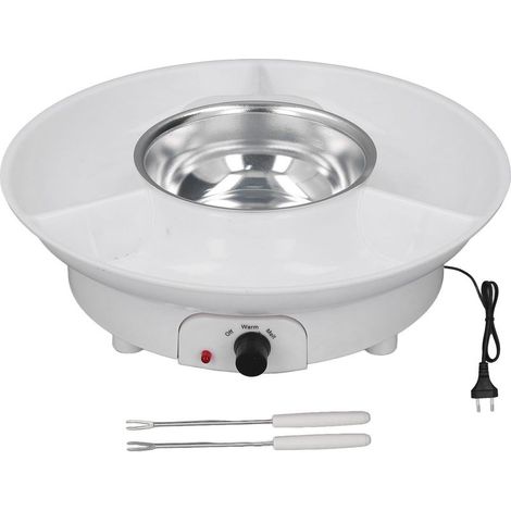 Ensemble de casseroles à Fondue électrique pour fromage et chocolat, Kit de contrôle de la température avec fourchettes, Gadgets de cuisine, appareils électroménagers. (1/5)