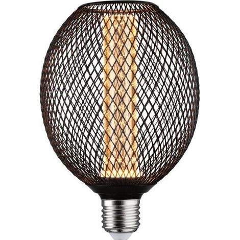 Paulmann led globo bombilla con jaula negro e27 4,2w 1800k - 29087 (1/4)