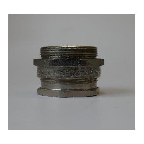 Presse etoupe laiton nickele ISO40 pour câble 19.5-28mm avec opercule sans contre ecrou n°9 (224094) NORMADIX ISOCAP Cooper (1/2)