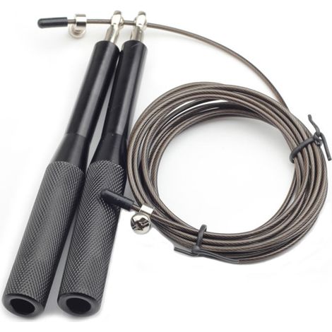 Corde à Sauter Réglable - Câble en Acier Inoxydable avec Roulements à Billes - Pour Fitness, Boxe, MMA, Entraînement de Vitesse et Endurance - 1 Pièce (1/5)