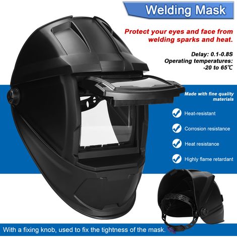 Selbstverdunkelnde Schweißmaske, kopfmontierte Schweißhelme, Argon-Schutzgasschutz