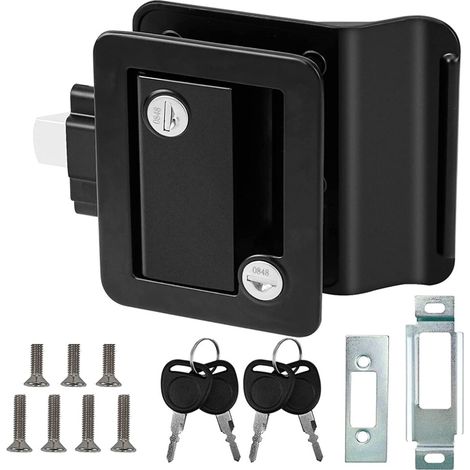 Serratura per porta d'ingresso di roulotte/camper, chiavistello per porta di camper con catenaccio a leva, maniglia per roulotte/camion.