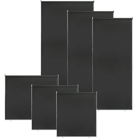Tenda verticale Tenda da esterno per balcone Tenda a rullo Schermo retrattile da esterno Protezione solare 100x240CM Antracite