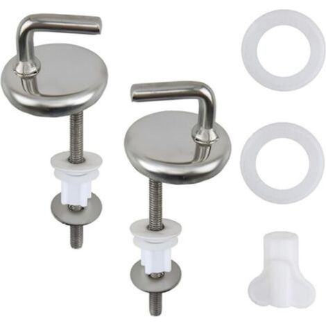 Toilet seat accessories, 2-piece set. Compatible with most standard toilets. (1/5)