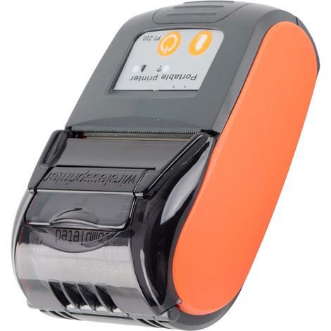 Tragbarer, kabelloser Bluetooth-Belegdrucker, 58 mm Thermorechnung (Orange) (1/5)
