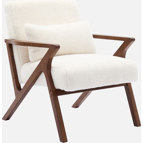 Poltrona scandinava in legno di hevea