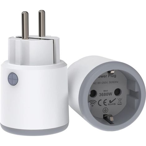 Zigbee Prise Connectée 16A avec Mesure Actuelle Prise Intelligente 3680W avec Télécommande/Contrôle Vocal Programmable Smart Plug Compatible Alexa Google Home (1/5)