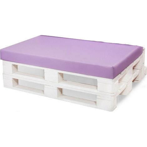 Coussin pour palette 120x50 violetclair, coussins de jardin, grands coussins de sol, coussins de sol pour enfants Coussin d'extérieur