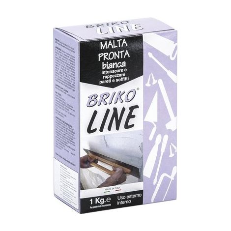 INTONACO PRONTO BIANCO BRIKO LINE - KG 1- 12 pezzi