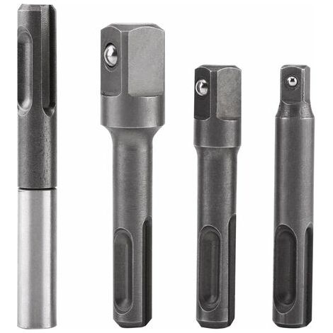 4Pcs 1/4" 3/8" 1/2"Porte Embouts SDS, SDS-Plus Magnétique Extension de Vissage Tournevis