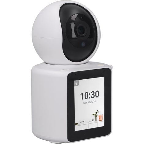 Caméra intérieure 2,8 pouces 1080p HD, caméra de sécurité intelligente avec surveillance WiFi, caméra vidéo et audio bidirectionnelle pour bébés, personnes âgées et animaux domestiques, prise UE 100-2 (1/5)