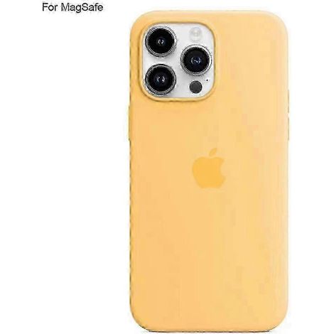 Stoßfeste Schutzhülle aus flüssigem Silikon, kompatibel mit MagSafe und iPhone 15 Pro, bietet verbesserten Halt und erhöhten Schutz vor Stürzen.