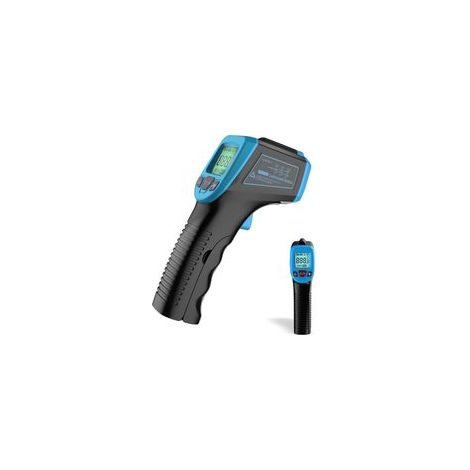 Thermomètre infrarouge sans contact - Plage de mesure -50 °C à 600 °C - Précision ± 1,5 °C - Écran LCD rétroéclairé - 120 g (1/5)