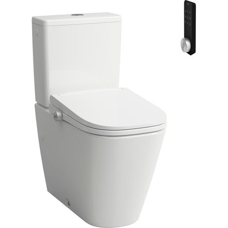 LAUFEN Cleanet Meda WC au sol combiné, avec WC douche à poser, (1/2)