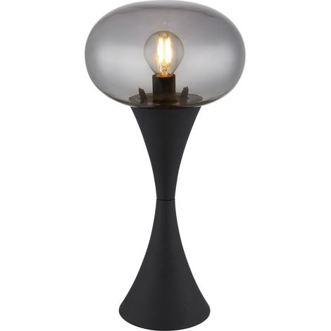 Globo - lámpara de mesa - LULA - negro - metal - Ø 18cm - E14 - (1/5)
