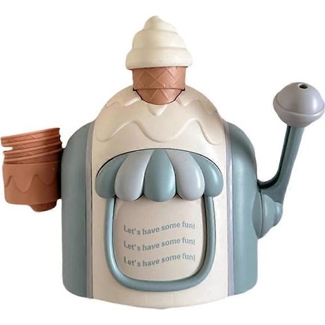 Distributeur manuel de savon moussant en forme de glace, pour gel douche et savon pour les mains, idéal pour la salle de bain et la cuisine-A (1/5)