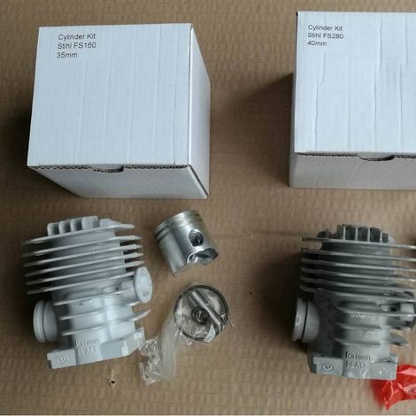Cylindre STIAL FS160, alésage de 35 mm, référence 4119 020 1203, compatible avec l'ensemble cylindre de débroussailleuse FS160. (1/5)