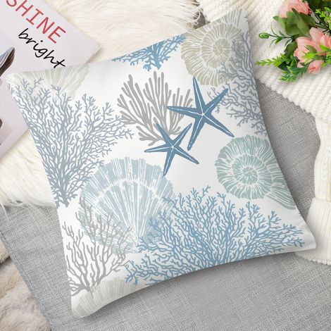 Housse de coussin tortue de mer vintage (1/5)