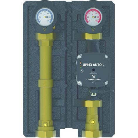 HeatBloCEco DN 25 circuit chauffe direct Grundfos UPM3 L25/6 11/2’’FM 1’’ FF