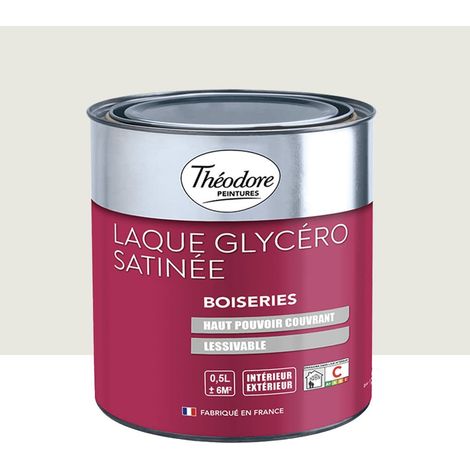 Laque Glycéro Satinée Théodore Gris nacré 0,5 L (1/2)