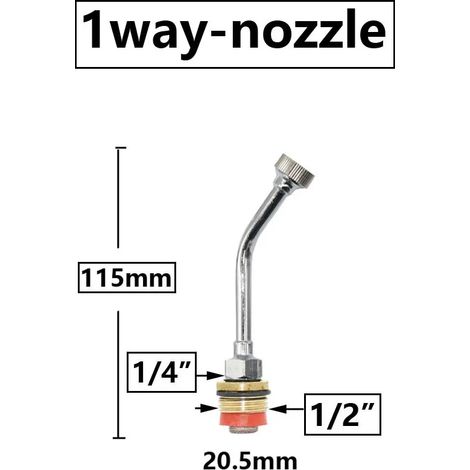 (D) Filetage 1/4 1/2" 1 à 5 têtes M14 Pulvérisateur électrique haute pression pour jardin et agriculture, buse d'arrosage à atomisation ultrafine (1/5)