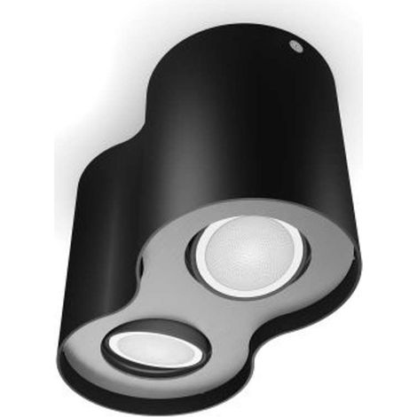Philips Hue Pillar - Smarte 2-flammige LED-Leuchte, mit Controller, Schwarz 929003811401 (1/4)