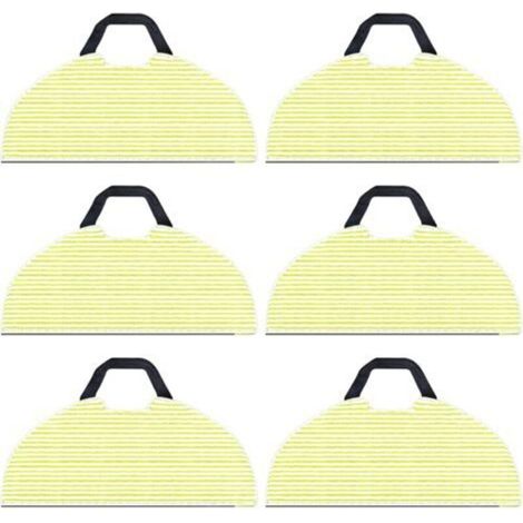 Pack of 6 replacement cleaning cloths for Shark RV2610WA AV2610WA AI Ultra 2-in-1 robot vacuum cleaner, Shark AI Ultra microfiber cleaning cloth (1/3)