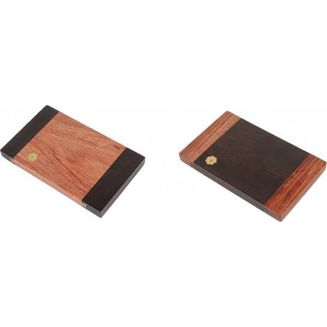 2-teiliges Untersetzer-Set – Zweifarbig, rechteckig – Hitzebeständig – Geeignet für Tassenhalter/Teesets – 10,5 x 6,5 cm – Farbe wie abgebildet (1/5)
