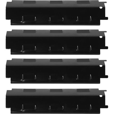 4 pièces Tentes de Chaleur pour Grill en Émail et Fer, Protections de Plaque pour Charbroil, Pièces de Rechange pour Barbecue (1/5)