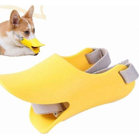 Muselière pour chien avec bandeau en silicone ajustable et souple. Empêche les morsures, les mâchonnements et les aboiements chez les petits chiens (taille M). (1/5)
