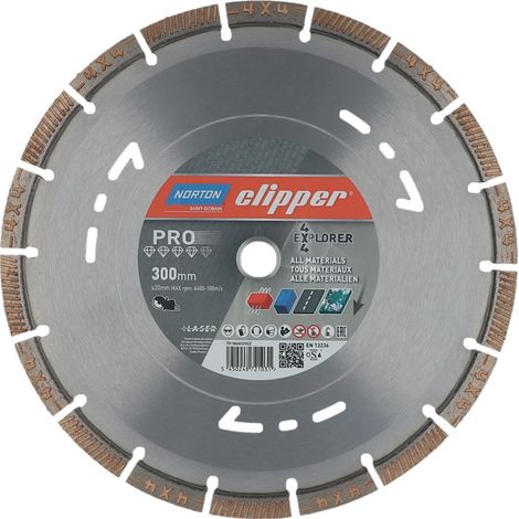 Disque diamant Multi-Matériaux PRO 4x4 Explorer - Norton - 701846020* | 300 mm - 20 mm (1/3)