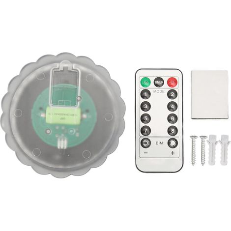 Lampe Murale Solaire LED, 8 Modes Lumière Blanche Chaude IP55 Lampe de Décoration de Jardin Solaire en Forme de Pétale étanche pour l'extérieur (1/5)