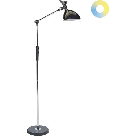 LED Floor Lamp ANDROMEDA with Dimmer Metal Silver (1/5)