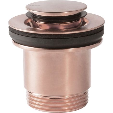 TRES 24284020OPM COMPLGRIFERIA Válvula Desagüe Click-Clack Simple-Rapid Para Lavabo Con Opción Siempre Abierta Oro Rosa Mate - ref: 24284020OPM
