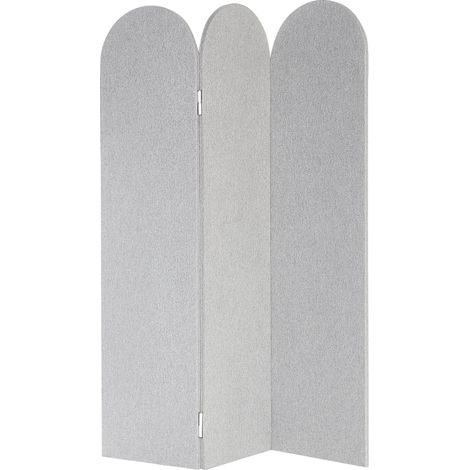 Acoustic 3 Panel Room Divider SLIMMY Light Grey 120 cm 160 cm (1/5)