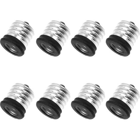 Adaptateur de Lumière LED- 8 Convertisseurs de Support de Lampe PCS Adaptateur de Base de Bulbe Accessoire de Support de Bulbe (E17 à E14) (1/5)
