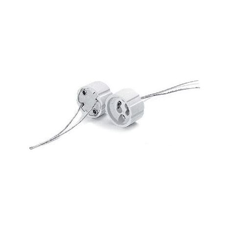douille - porcelaine - gu10 - 250 volts - 2 ampères - avec câble 25 cm - orbitec 126973