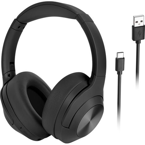 Cuffie on-ear wireless Bluetooth 5.3 con cancellazione attiva del rumore e microfono Kruger&Matz F2A (1/5)